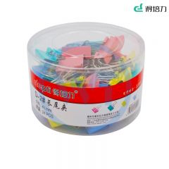 得培力(Depli) D-2# 彩色金属长尾夹 41mm 24个/盒