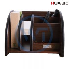 华杰 H6011实木仿古扇形笔筒/笔插/笔架