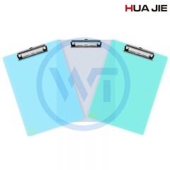 华杰 H1107B A4透明扁头夹 /报告夹/板夹 颜色随机