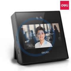 得力 DL-R4 动态人脸识别考勤机/免软件安装打卡机 黑色