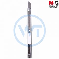 晨光 ASSN2239 9mm金属小号美工刀/壁纸刀 颜色随机 单把装