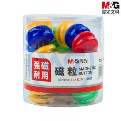 晨光 ASC99398 彩色圆形磁粒/磁扣白板吸贴28mm 48粒/筒