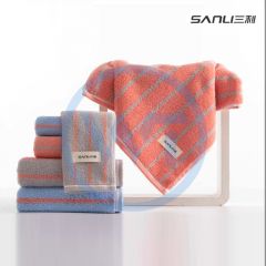 三利 8421 彩条系类 A类纯棉毛巾 34*72cm 颜色随机