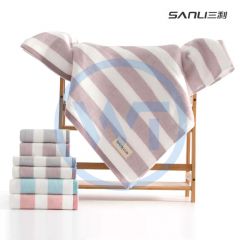 三利 8420 纱布超轻款 A类纯棉毛巾 34*74cm 颜色随机