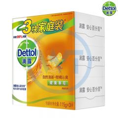 滴露 5411 健康香皂 自然清新柑橘沁爽 115g*3块/组