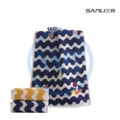 三利 7180 遨游太空款面巾 纯棉毛巾 26*50cm 颜色随机