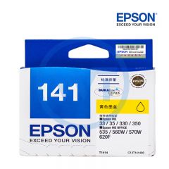 爱普生 141原装墨盒 T1414黄色 适用爱普生 ME33 35 330 350 560W 570W 约550页
