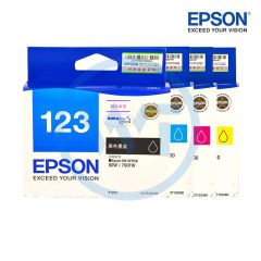 爱普生 123原装墨盒四色套装 适用爱普生 Office 80W/700fw 约805页