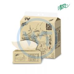 清风 1835 原色3层120抽10包/提 小规格软抽