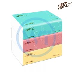 清风 BR38AC 原木抽纸/面巾纸200抽 3包/提