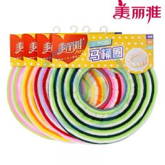 美丽雅 7716 提花彩条O型马桶圈/坐便垫 颜色随机