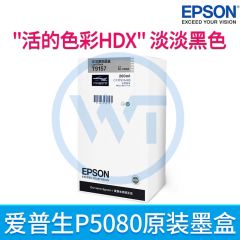 爱普生 T915系列墨盒 C13T915980 淡淡黑色 适用爱普生 SC-P5080大幅面专业照片打印机 200ml