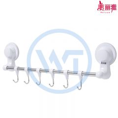 美丽雅 1667 吸盘六联钩42CM*14CM