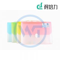 得培力(Depli) D-617 A4简约竖纹手提风琴包 13格 颜色随机