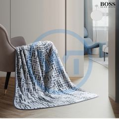 BOSS HBMT-021 LOGO丝绒毯100*140cm