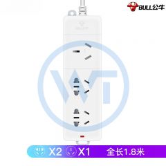 公牛 GN-405D 3位插座/接线板/插排无控 1.8米