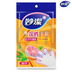妙洁 0386 一次性PE手套 30只/包