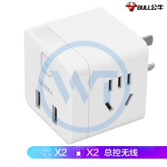 公牛 GN-U9B122 小魔方新国标插线板/插排总控 无线