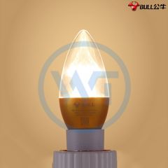 公牛 MQ-D003A-BS LED蜡烛泡 暖白光E14-3W 金色