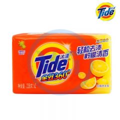汰渍 0857 洗衣皂全效360度三重功效柠檬（238g*2）