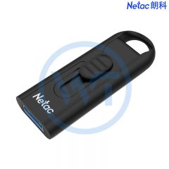 朗科 U309 曜石推拉式高速闪存盘/加密U盘256G USB3.0 黑色