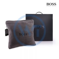 BOSS HBMT-008 多功能家居靠垫毯 灰色 110*140cm