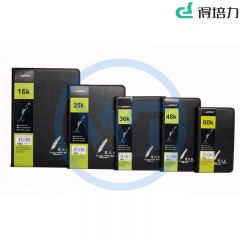 得培力(Depli) D-4025 16K 100页皮面记事本 185*260mm 黑色