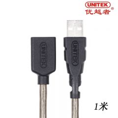 优越者 Y-C428 USB2.0延长线 公对母数据线转接线 AM/AF 1米