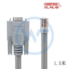 优越者 Y-C715GY RJ45转DB9串口控制线 1.5米