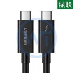 绿联 US341 雷电3Type-C公对公数据线 0.5米 黑色（80324）
