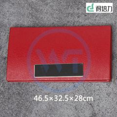 得培力(Depli) D-202 高档皮质名片盒 红色