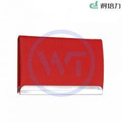 得培力(Depli) D-203 高档皮质名片盒 红色