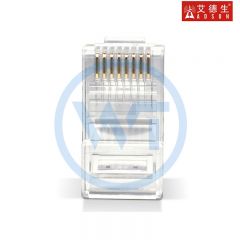 艾德生 10601 8P8C超五类网络非屏蔽水晶头 100个/盒