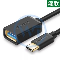 绿联 US154 Type-C公转USB3.0母 OTG数据线15cm 黑色（30701）