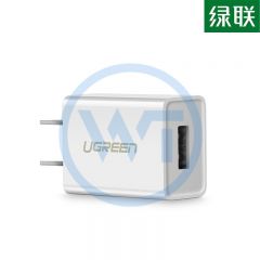 绿联 CD112 苹果/安卓手机通用充电器 白色（50714）