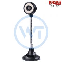 双飞燕 PKS-730G 超清艳镀膜摄像头 亮黑