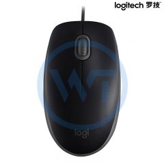 罗技 M110 有线鼠标1.8米 USB接口 黑色