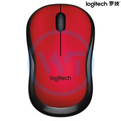 罗技 M220 无线办公鼠标（USB接收器）红黑