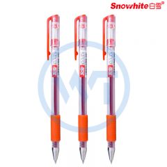 白雪(snowhite) G-007 速干中性笔 0.5mm 子弹型 红色 12支/盒