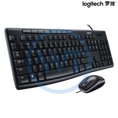 罗技 MK200 有线键盘鼠标套装（USB接收器）