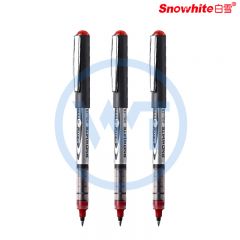 白雪(snowhite) PVR-155 中性签字笔 0.5mm 子弹型 红色 12支/盒