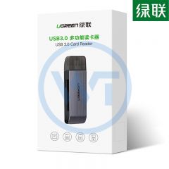 绿联 CM180 USB3.0四合一读卡器 多卡多读（50541）