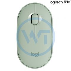 罗技 Pebble 鹅卵石无线蓝牙鼠标（静音/轻薄）薄荷绿