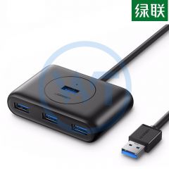 绿联 CR113 4口USB3.0分线器/集线器2米 黑色（30291）