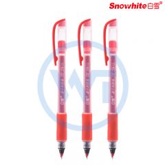 白雪(snowhite) T5 速干中性笔 0.5mm 子弹型 红色 12支/盒