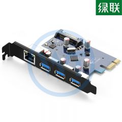 绿联 US230 PCI-E转USB3.0+千兆网卡 转接卡（30775）