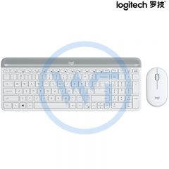 罗技 MK470 无线键盘鼠标套装 USB接收器 白色