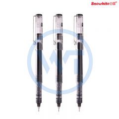 白雪(snowhite) X55 直液式走珠笔 0.5mm 针管型 黑色 12支/盒