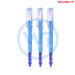 白雪(snowhite) x88 可换笔芯直液笔速干走珠 0.5mm 针管型 蓝色 12支/盒