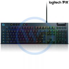 罗技 G813 有线机械游戏键盘RGB背光 GLC青轴 黑色